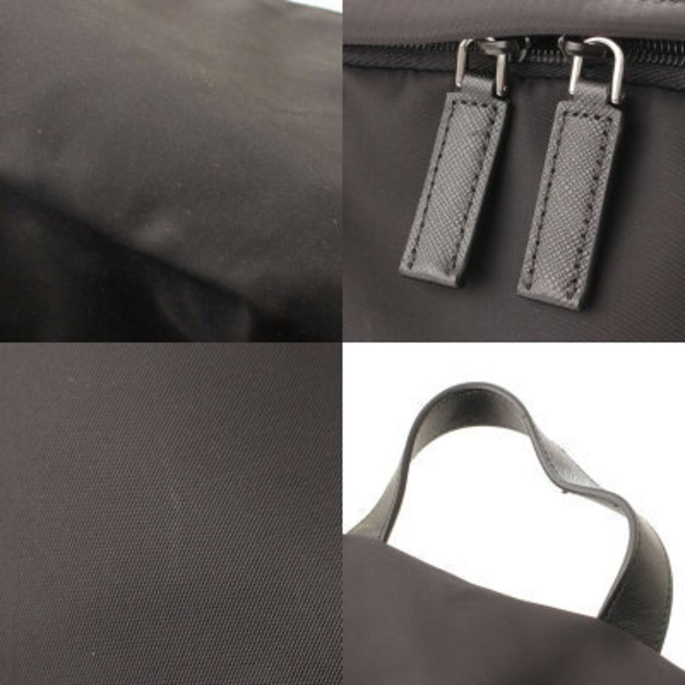 Prada Nylon Logo Patch Backpack Rucksack Black - image 8
